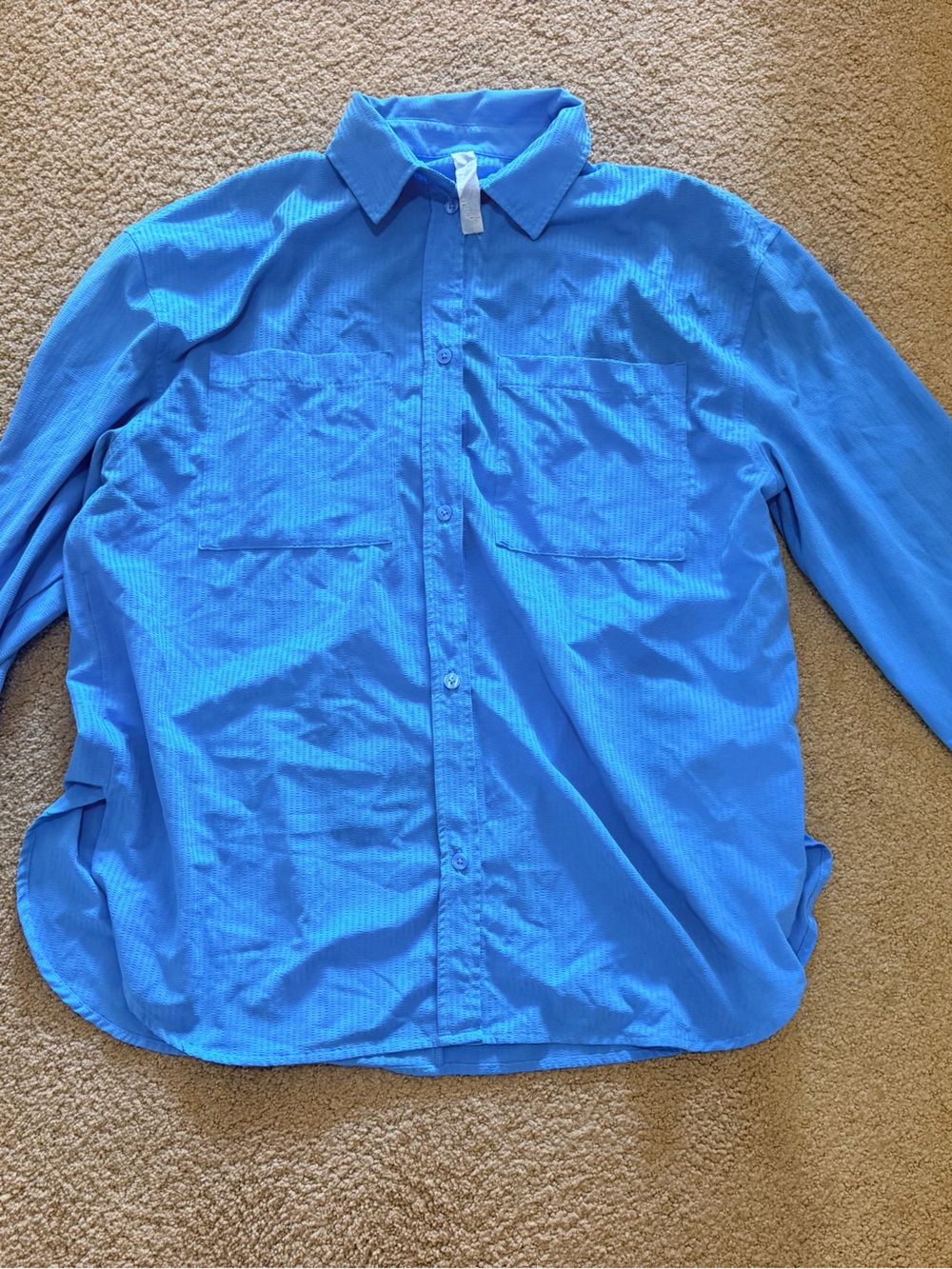 Alo Lightweight Blue Button-Up shirt Alo
